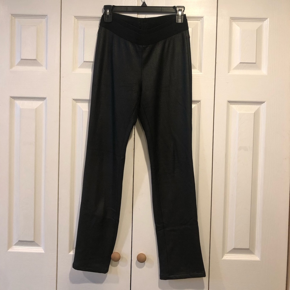 BCBG Pleather Straight Leg